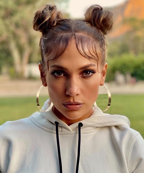 Double Top Knot Hairstyle