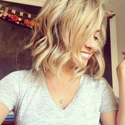 long wavy bob