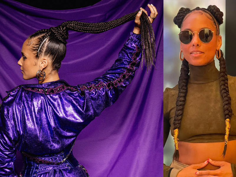 Alicia Keys Hair Styles Braids