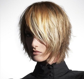 blond long bob