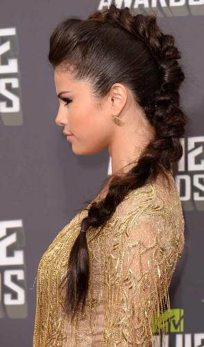 inside out braid ponytail