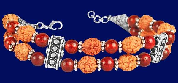 4 Mukhi Rudraksha Bracelet
