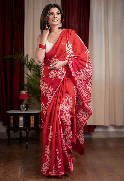 Batik Cotton Saree