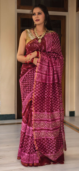 Batik Wedding Saree