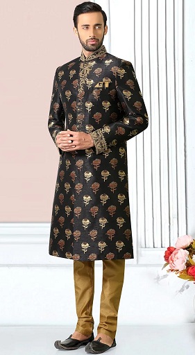 Black Sherwani For Wedding