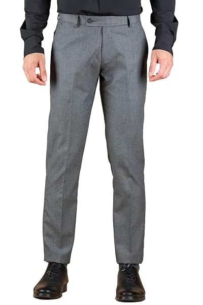 Black Shirt With Formal Grey Pants