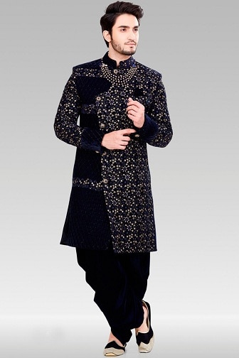 Blue Sherwani For Wedding