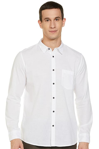 Brown Pants, White Shirt Combination