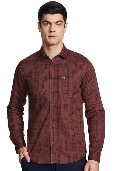 Brown Shirt For Blue Pants
