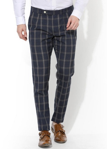 Checked Formal Pants