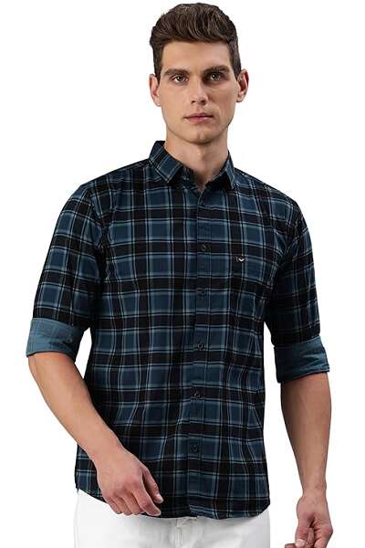Checks Shirt For White Pant