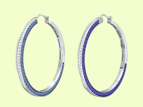 Diamond Hoop Earrings