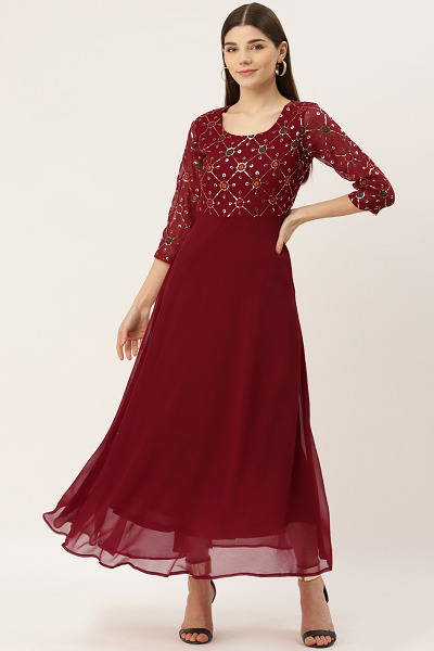 Embellished Maxi Dress