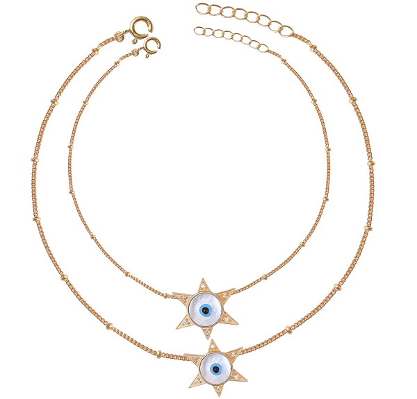 Evil Eye Star Anklet