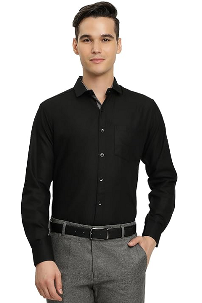 Formal Grey Pants For Black Shirt
