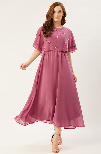 Georgette A Line Dress