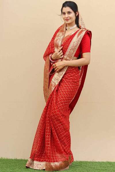 Georgette Gharchola Saree