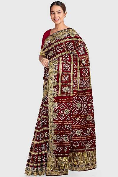 Gharchola Silk Saree
