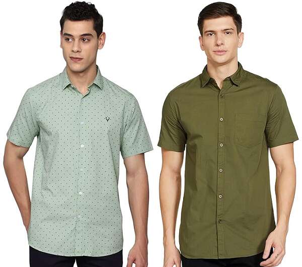 Green Shirs Cambo For Blue Pants