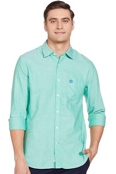 Green Shirt And Blue Pants