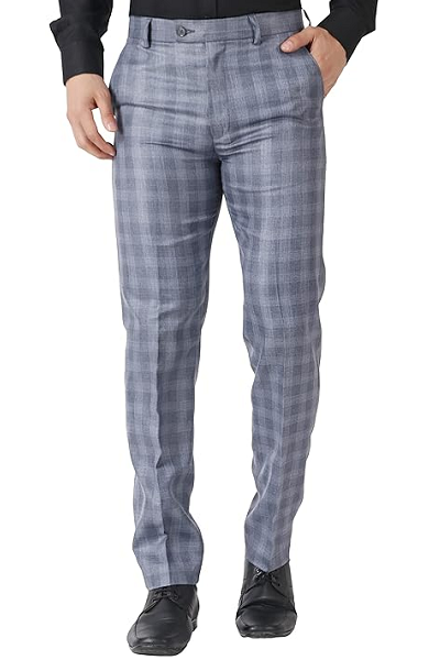 Grey Checks Pant Matching Shirt