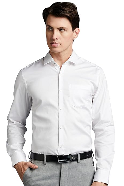 Grey Formal Pants With Matching Shirt