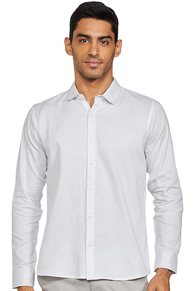 Grey Pant White Shirt Combination