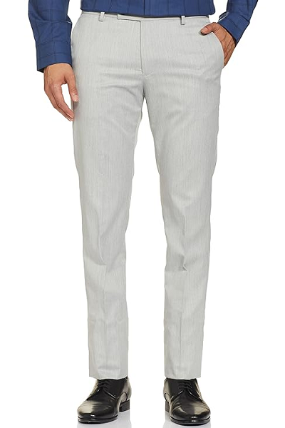 Grey Pants With Blue Shirt