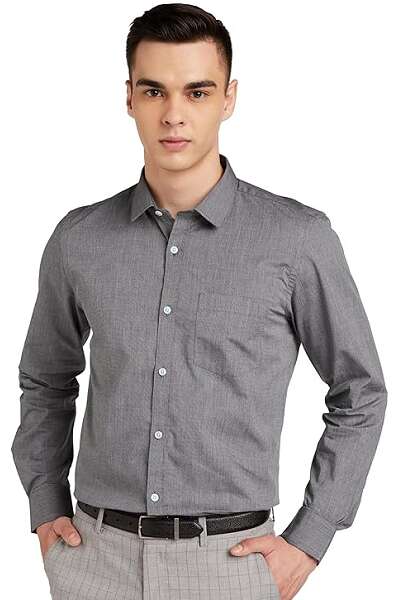 Grey Shirt Matching Formal Pants