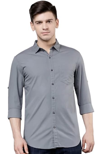 Grey Shirt With Black Pant