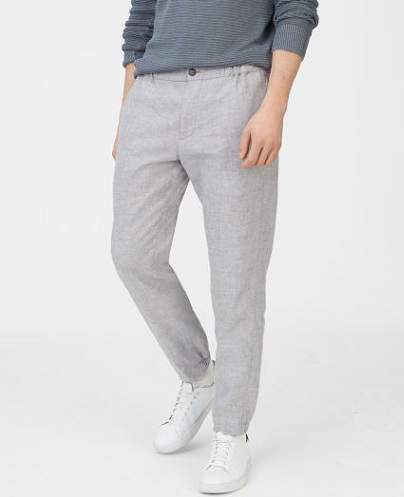 Grey Linen Trousers