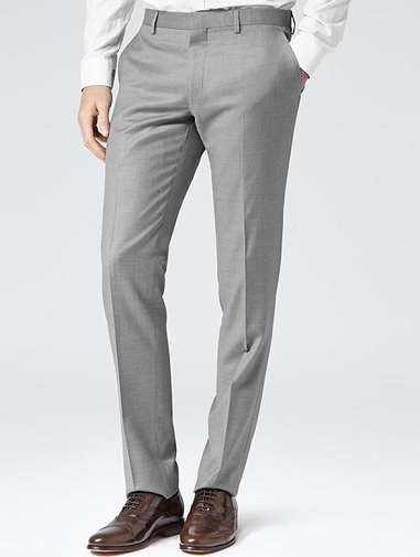 Grey Slim Fit Trousers