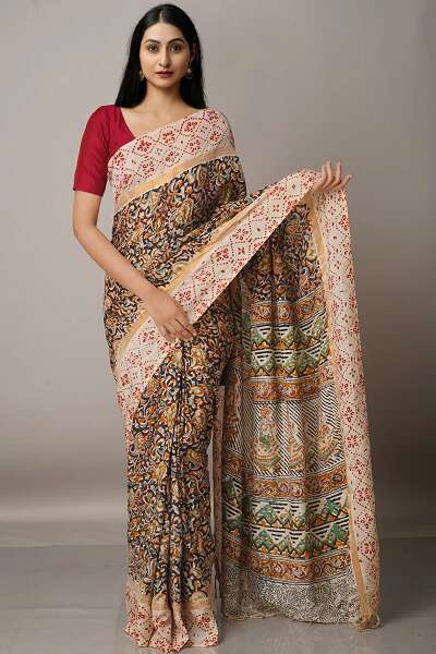 Kalamkari Silk Saree