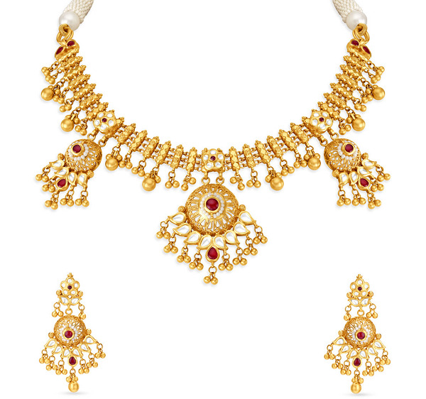Kundan Gold Choker Necklace