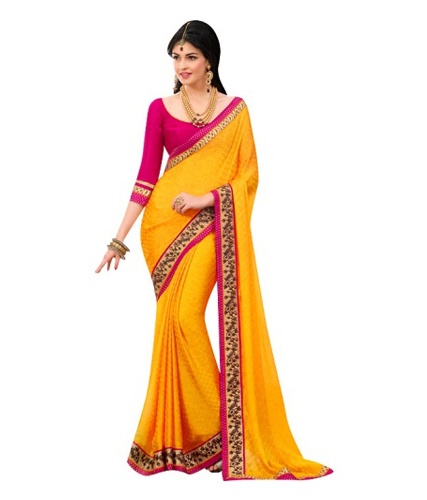 The Yellow Nauvari Saree