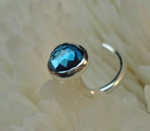 November Birthstone Nose Stud