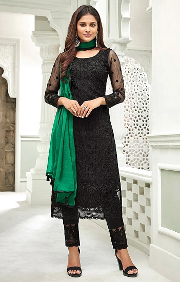 Pakistani Black Salwar Kameez