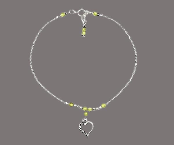 Peridot Anklet for Women