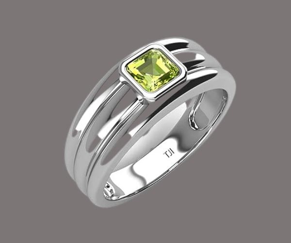 Peridot Ring for Men
