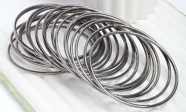 Plain Black Oxidised Bangles