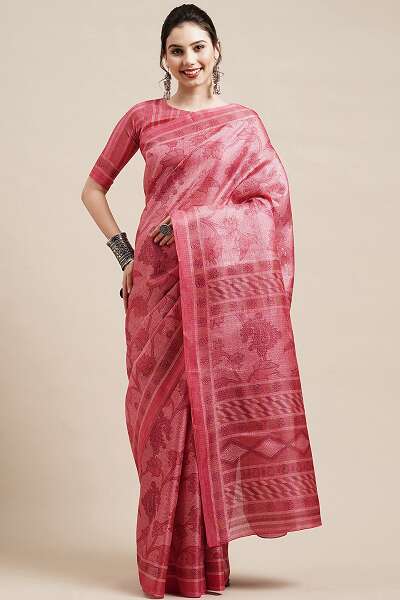 Printed Artificial Silk Saree