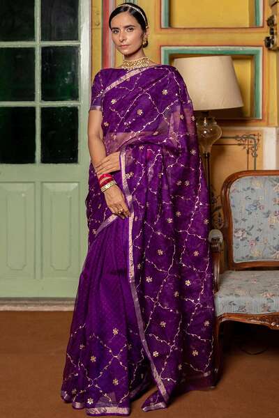 Pure Silk Gota Patti Kota Sari