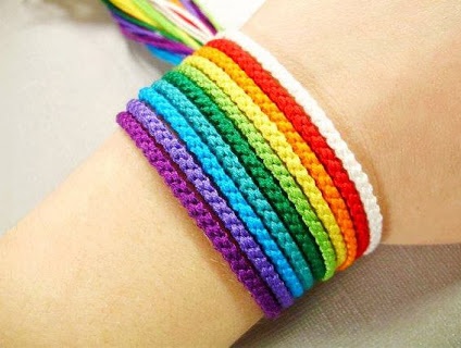 Rainbow Friendship Bracelets