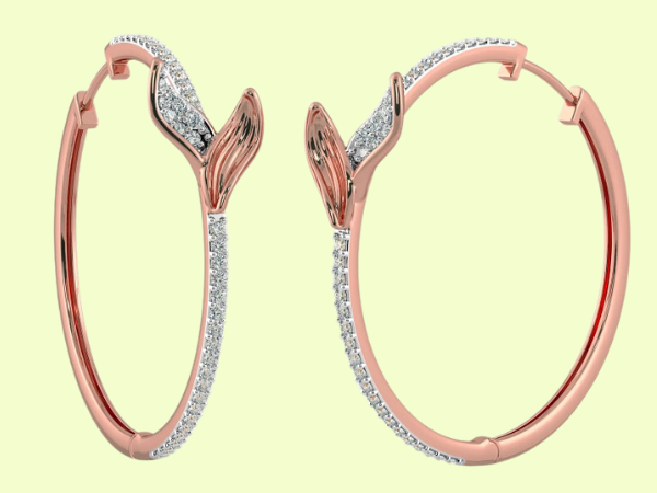 Rose Gold Small Hoop Earrings