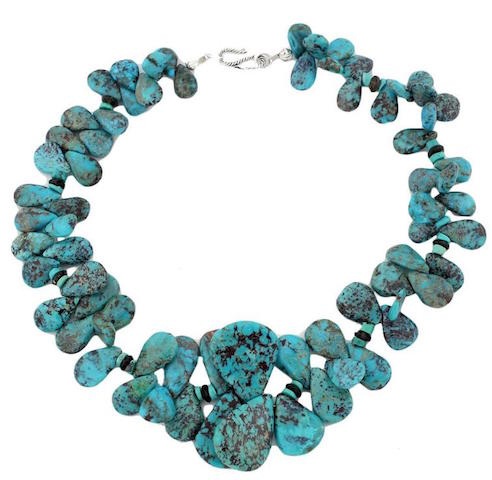 Rough cut December Birthstone Necklace