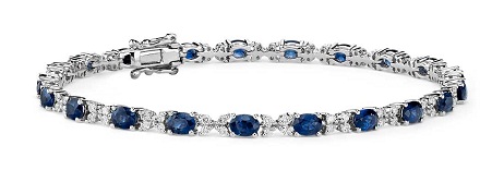 White Gold Sapphire Bracelet