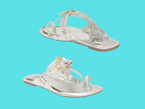 Silver Kolhapuri Chappal