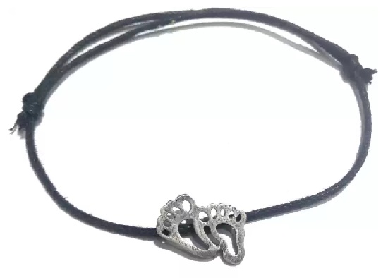 Simple Black Thread Anklet
