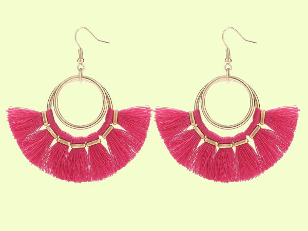 Tassel Hoop Earrings