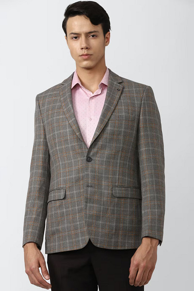 Van Heusen Wool Check Blazer